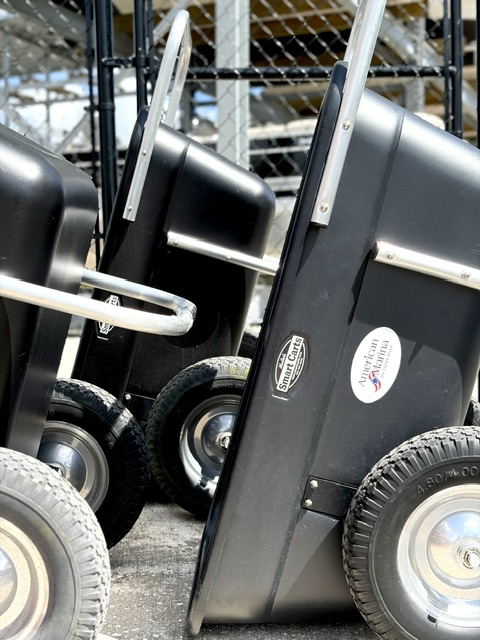 Marina utility carts