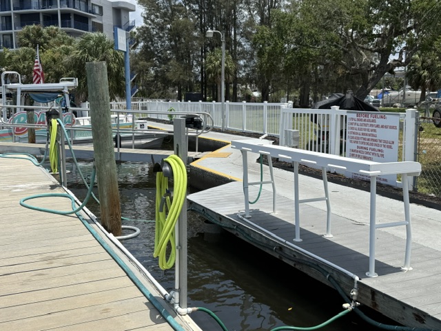 Wet slips at American Marina